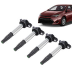 Set of 4 Ignition Coils for Toyota Corolla Prius (2009–2019)