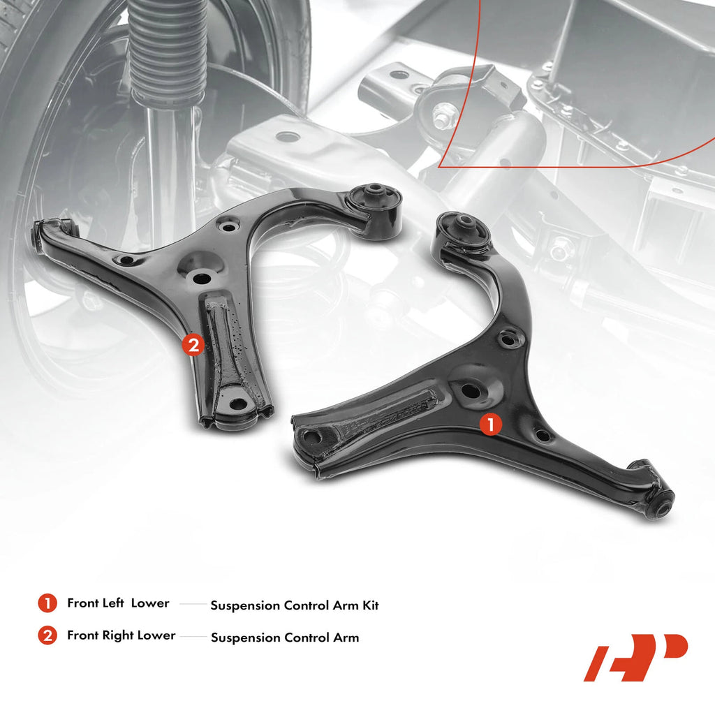 2X Front Lower Control Arm for Hyundai Accent Kia Rio (2006-2011)