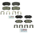Set of 4 Bosch QuietCast Ceramic Disc Brake Pads for Hyundai Kia L4 V6