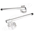 36mm Clip On Handlebar Fork Tubes for Motorcycle Universal Silver