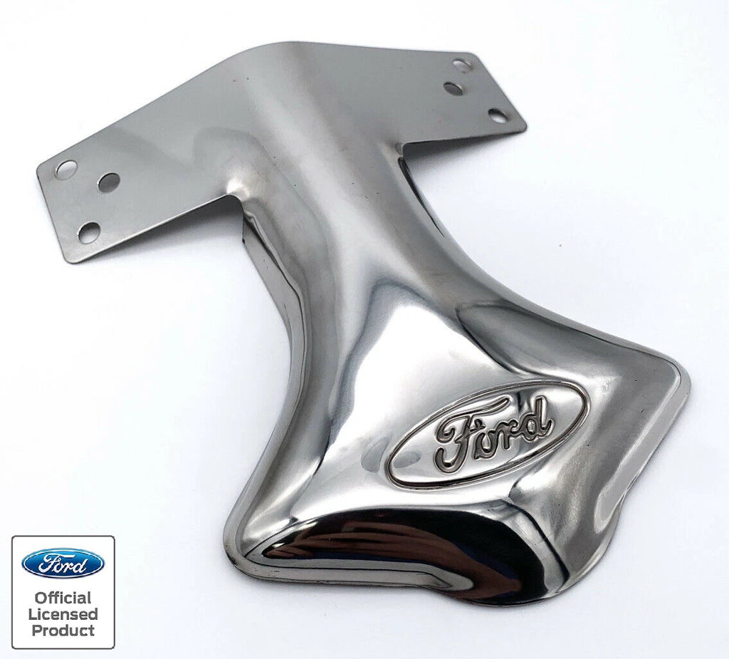 Stainless Steel Exhaust Tail Pipe Deflector Shield for Ford Oval Script (2011–2020)