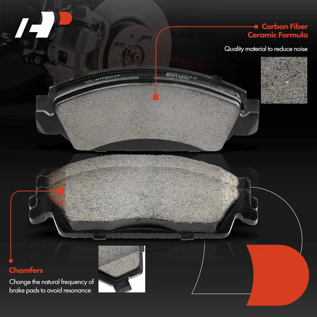 Disc Brake Rotor & Ceramic Pad Set for Chevy Silverado 1500