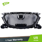 Front Grille Bumper for Mazda M3 Axela (2017–2018) W/ Sensor Hole