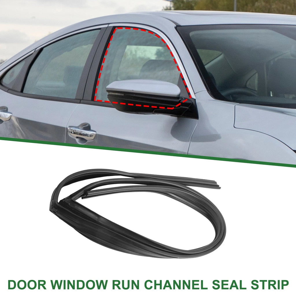 1Pc Front Left Door Window Run Channel Seal Strip for Honda Civic (No. 72275SNLT02)