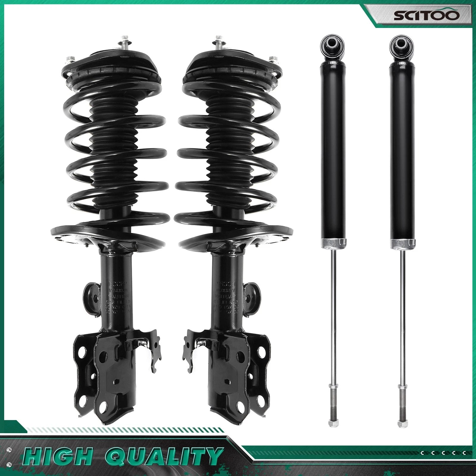 Full Set of Struts & Shocks for Toyota Prius (2010–2015)
