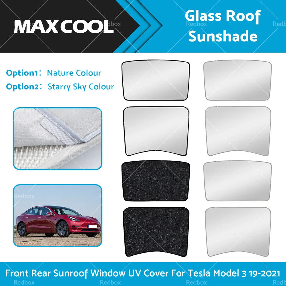 Sunshade for Tesla Model 3 (2019–2021) - Front Rear UV Cover