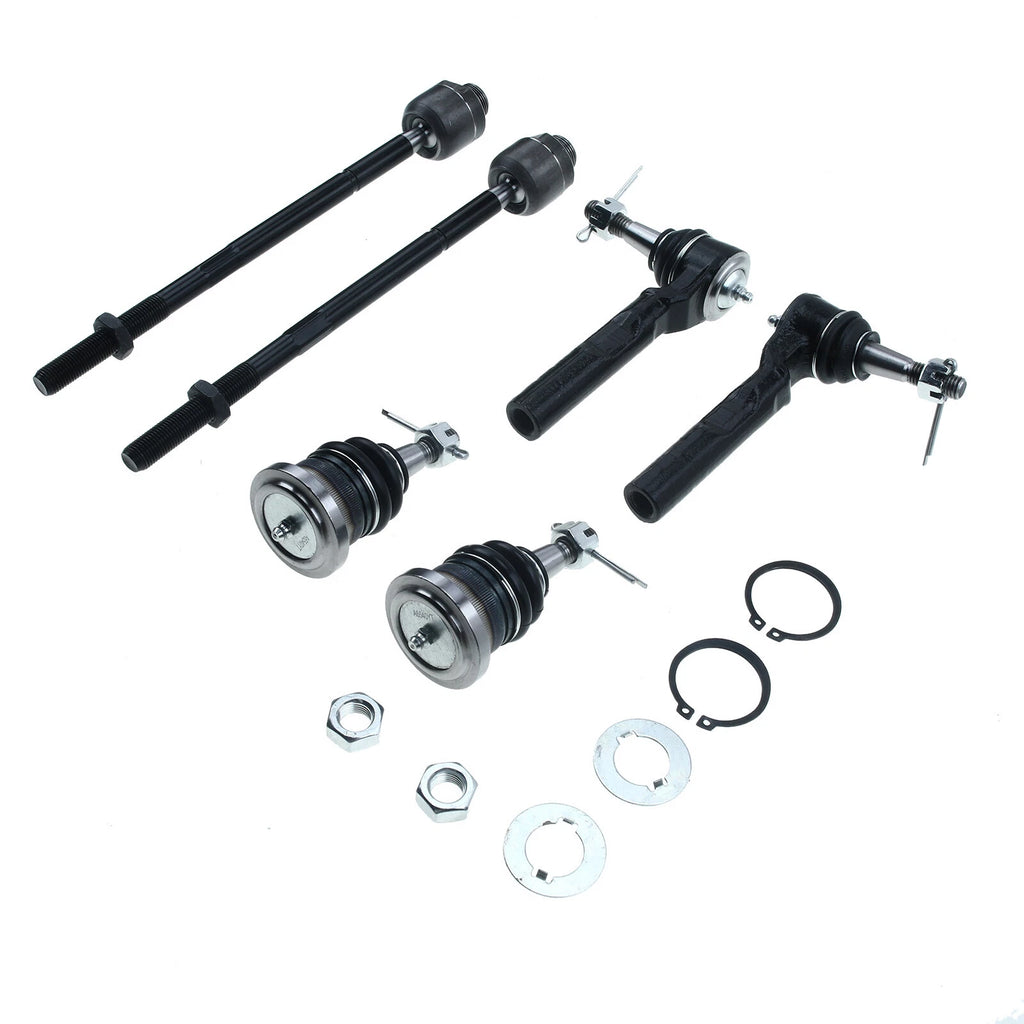 6X Front Ball Joint & Tie Rod End for Chevy Silverado 1500 GMC Sierra (2007–2018)