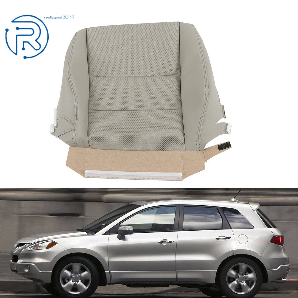 Passenger Bottom Seat Cover for Acura RDX (2007–2012) Leather Gray