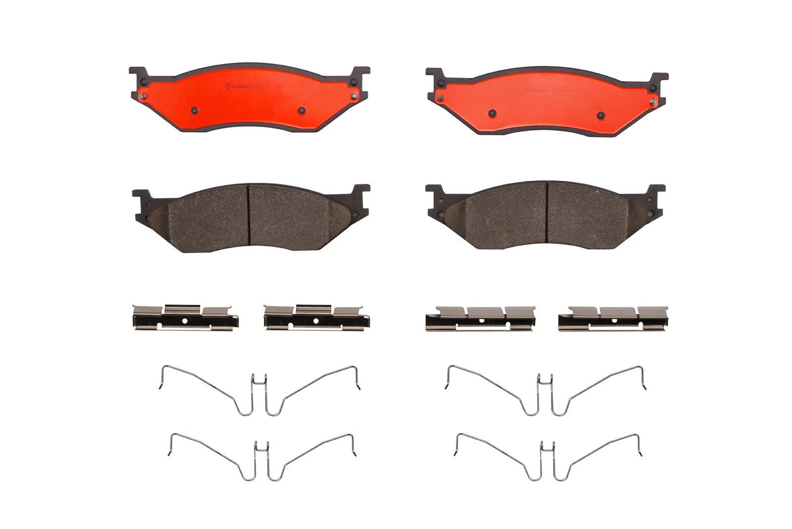 Set of 4 Brembo Ceramic Brake Pads for Ford F-450 Super Duty (2008–2023)