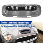 Carbon Look Hood Air Intake Vent Scoop for Mini Cooper S R55 R56 R57 R58 (2007–2014)