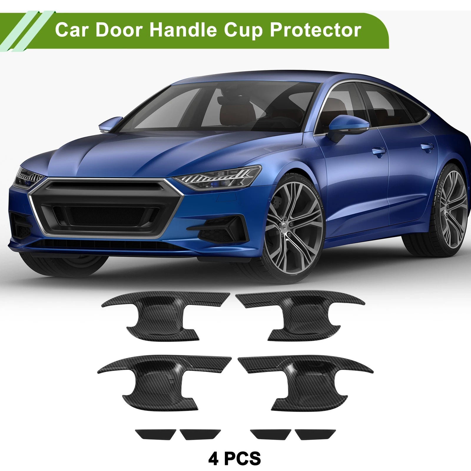 4X Door Handle Cup Protector for Toyota Highlander Kluger  Blade Shape