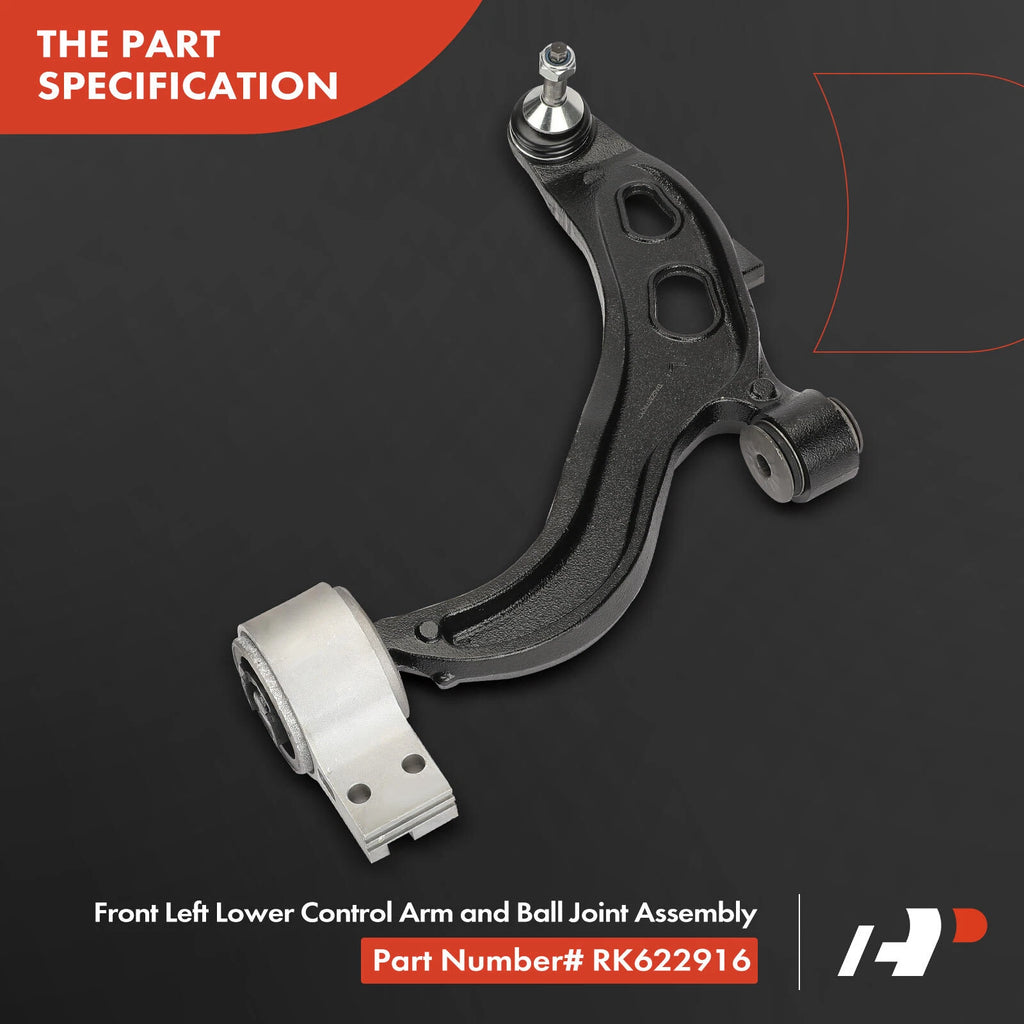Set of 8 Front Lower Control Arms with Ball Joints for Ford Flex Taurus (2009–2019)