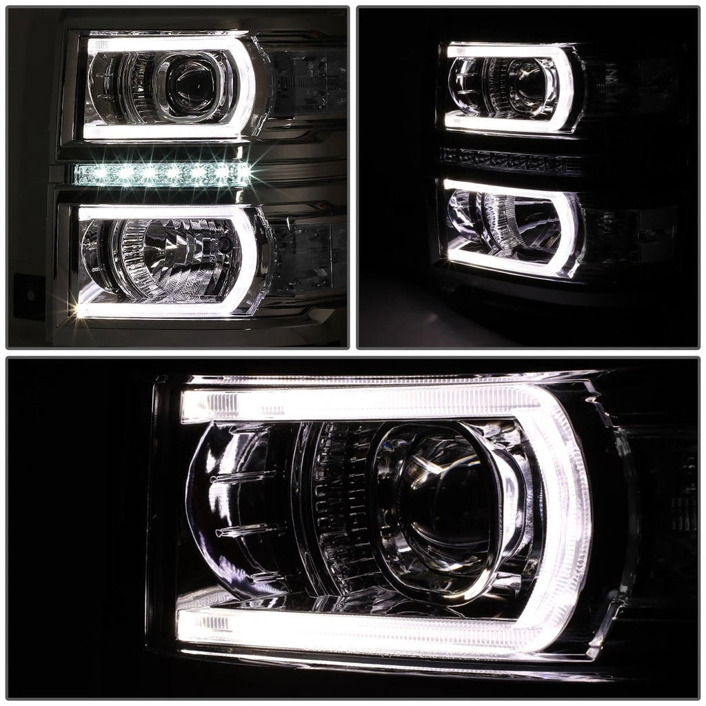 LED DRL U Tube Bar for Silverado Projector Headlight (2014–2015)
