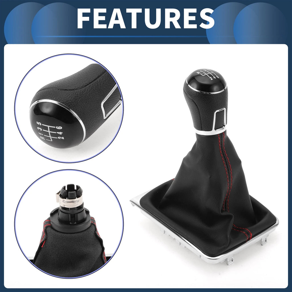 6 Speed Gear Shift Knob with Cover No.3AA711113A for VW Passat (2013–2021)
