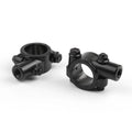 1" Handlebar Mirror Mount Clamp Adaptor for Motorcycle (10MM Thread)