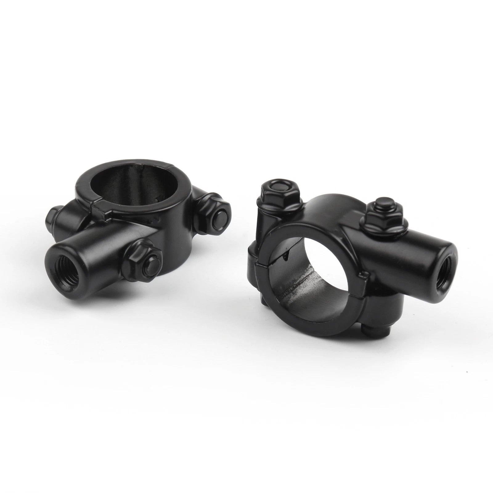 1" Handlebar Mirror Mount Clamp Adaptor for Motorcycle (10MM Thread)