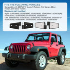 16PCS Steel Door Hinge Kit for Jeep Wrangler JK (2007–2018)