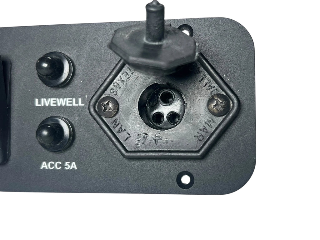 Switch Panel for Pacer Marine (6 3/4in x 3in) Black