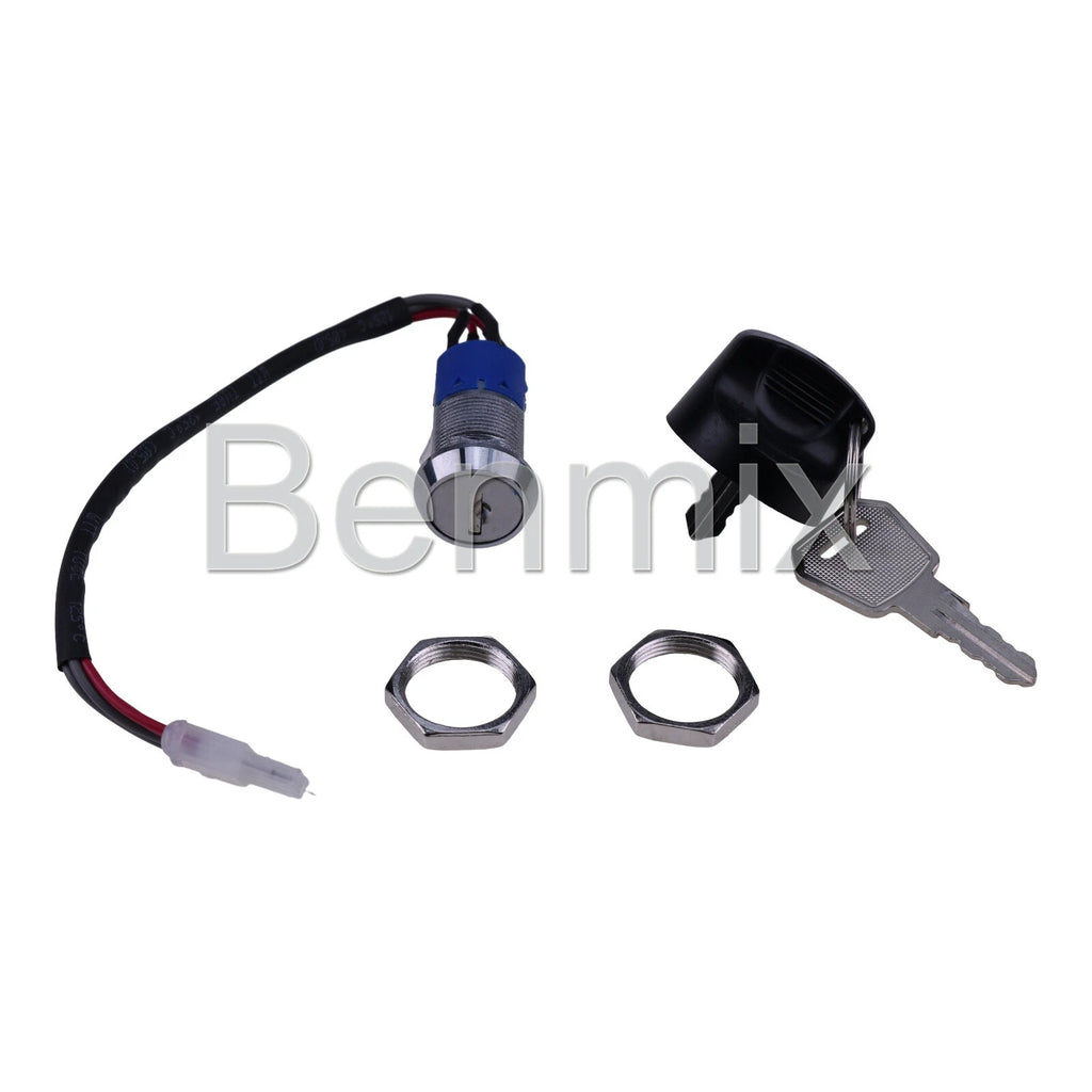 Key Switch Assembly 2X for Big Joe EZ30 Forklift (1115-520019-00, 111552001900)