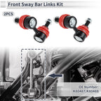 Set of 2 Front Stabilizer Bar Links for Acura RSX (2002–2006) No.K80487/K80488