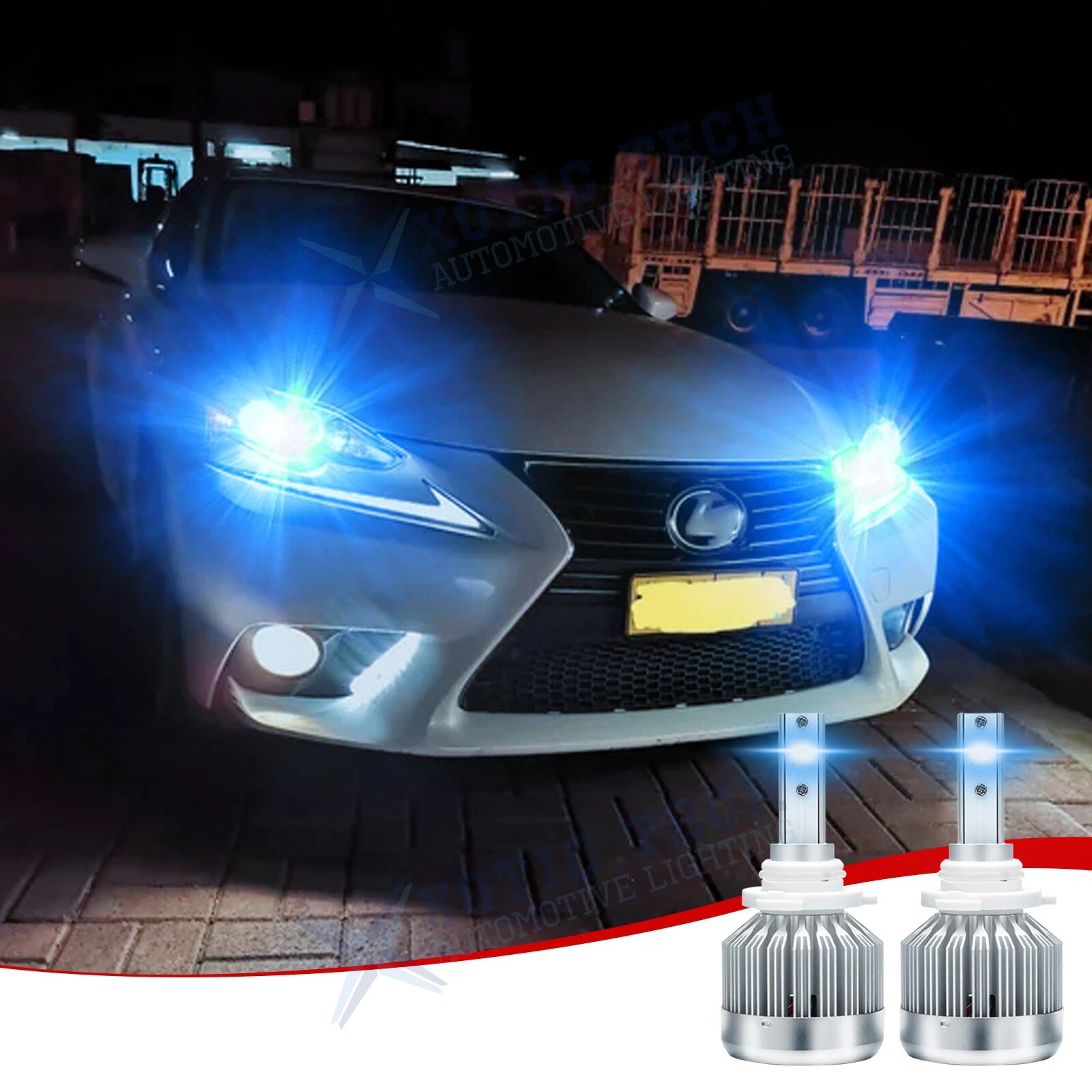 8000K Blue 9005 LED Daytime Running Light Bulbs for Lexus ES IS RX LS (2013–2024)