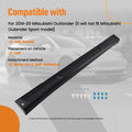 Body Side Skirt for Mitsubishi Outlander (2014–2020) 6512A421 Black Plastic
