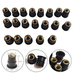 M6 Rubber Brass Well Nuts / Set of 20 / Well Nuts for Motorcycle Fairing