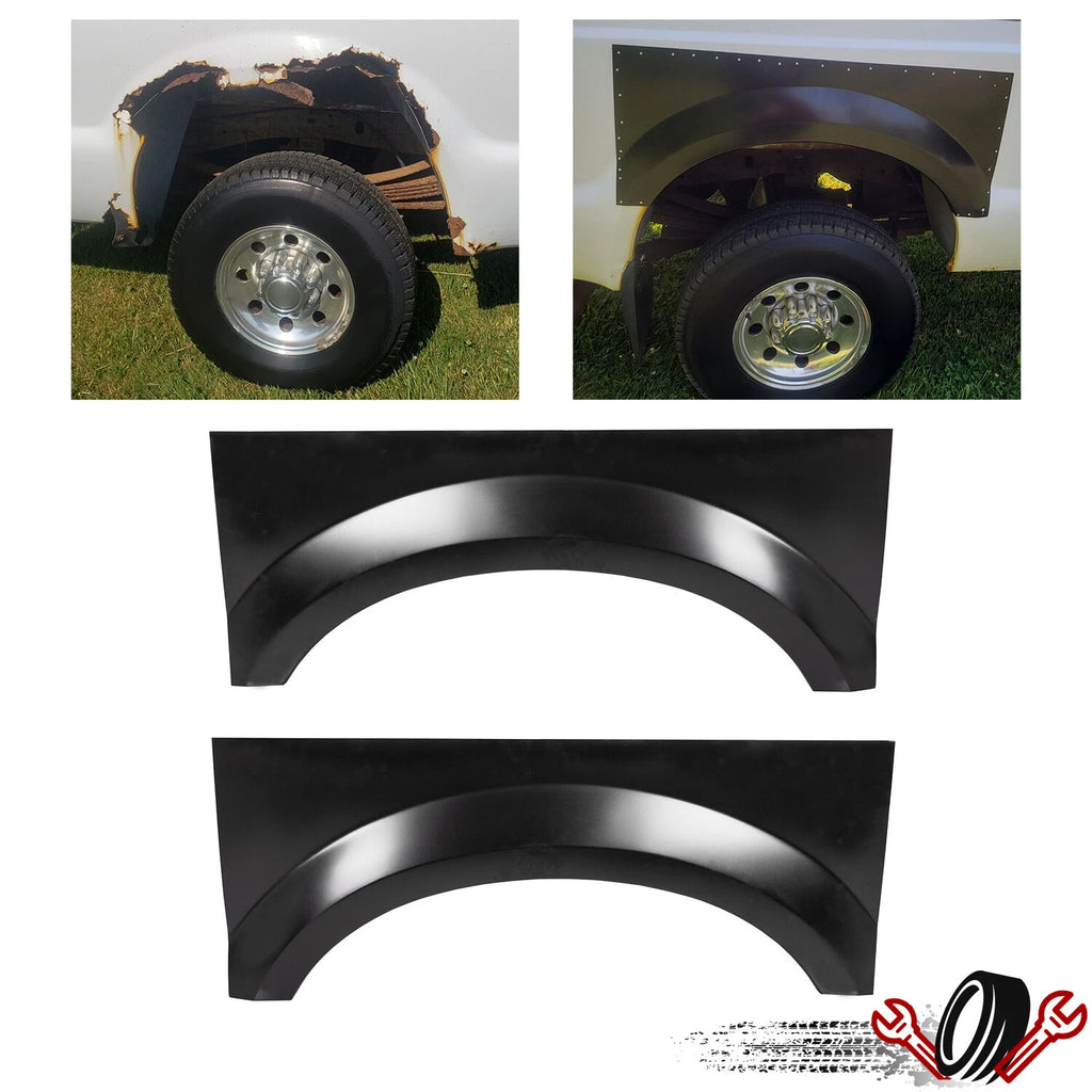 Pair Bed Wheel Arch Rust Repair Panel for Ford F250 F350 F450 F550 (1999–2010)