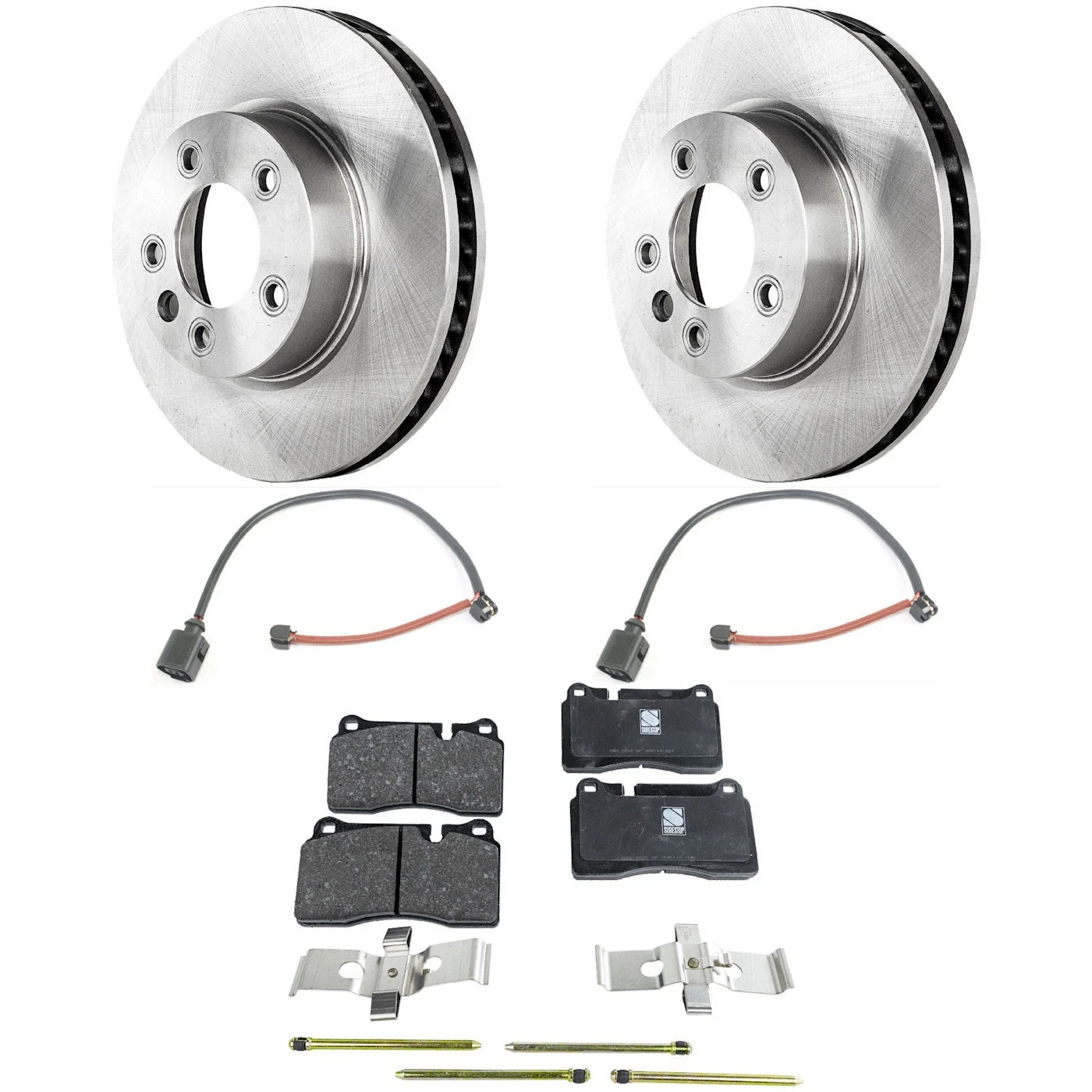 Brake Disc Rotors and Pads Kit for Volkswagen Touareg (2006)