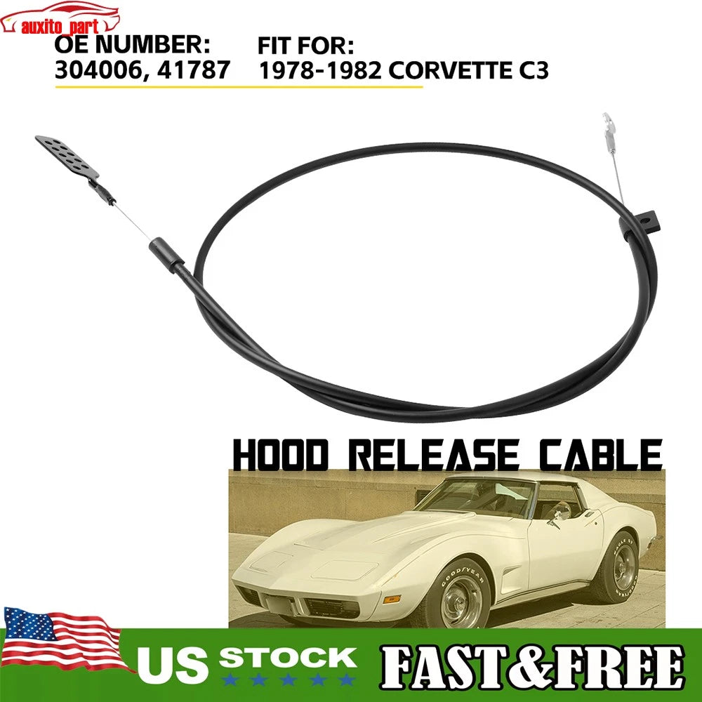 Hood Release Cable for Corvette C3 (1978â1982)