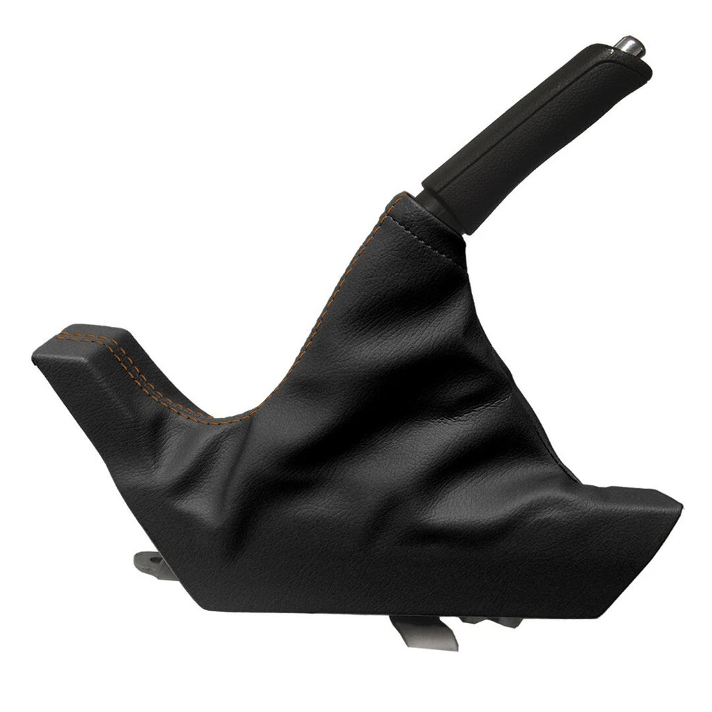 E Brake Boot Cover for Subaru Crosstrek (2018–2023) Orange Stitch