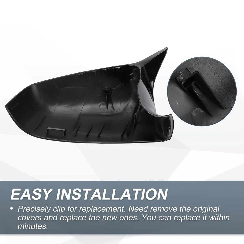 Rearview Mirror Cover Cap Gloss Black for BMW E63 5 Series