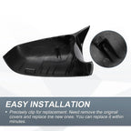 Rearview Mirror Cover Cap Gloss Black for BMW E63 5 Series