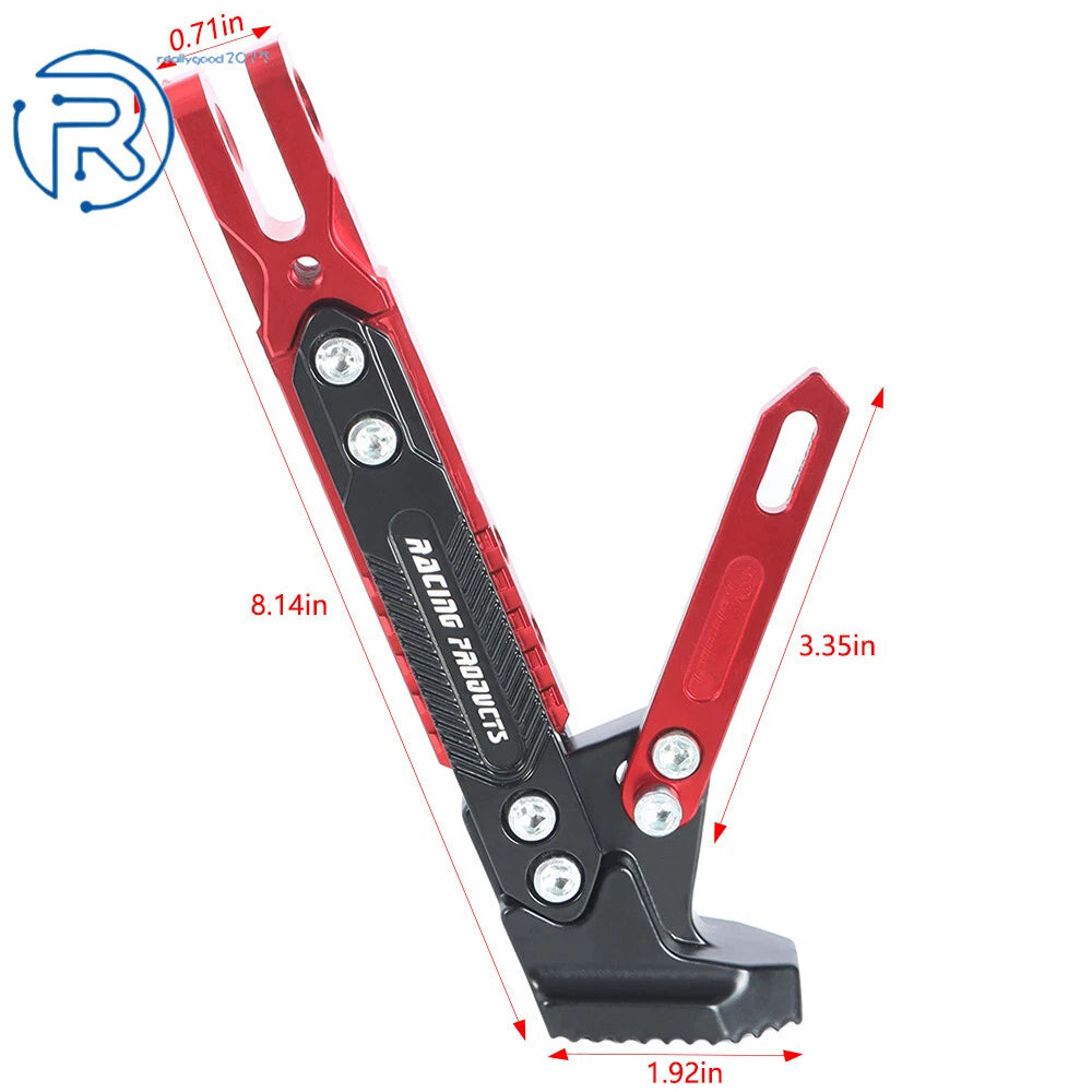 CNC Aluminum Alloy Adjustable Kickstand for Motorcycle (Universal Fit)
