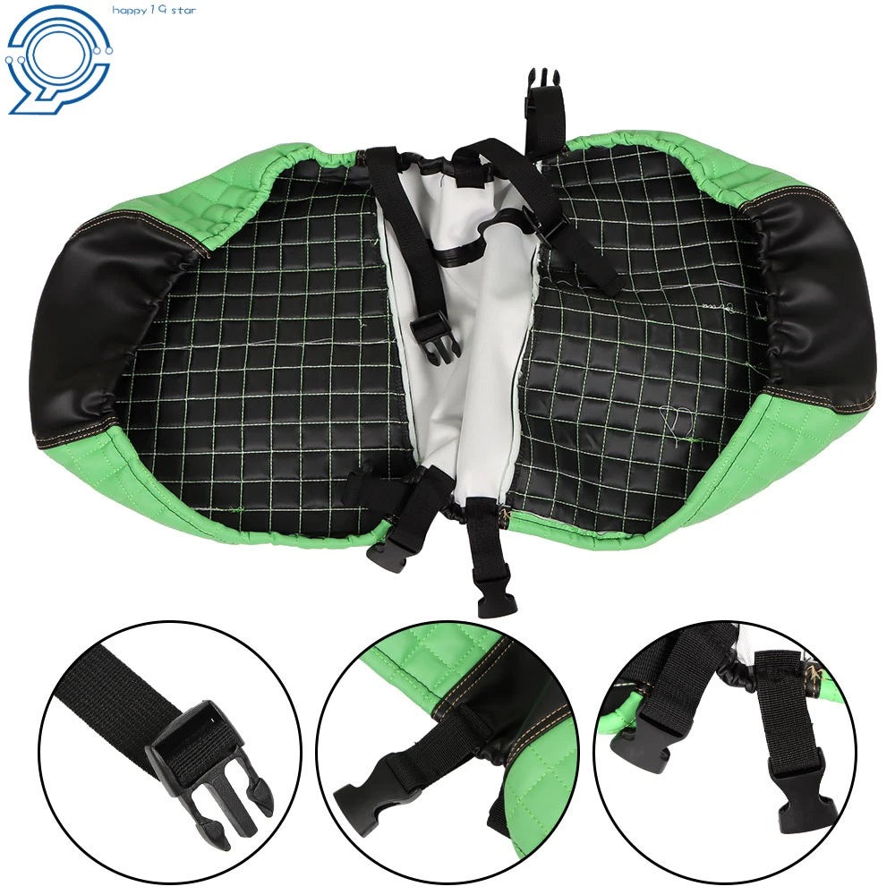 Set of 2 Front and Rear Seat Covers for Club Car DS (2000.5–Present) - Green