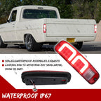 Set of 2 Red LED Rear Tail Lights for Ford E150 F150 250 350 Bronco (74–91)