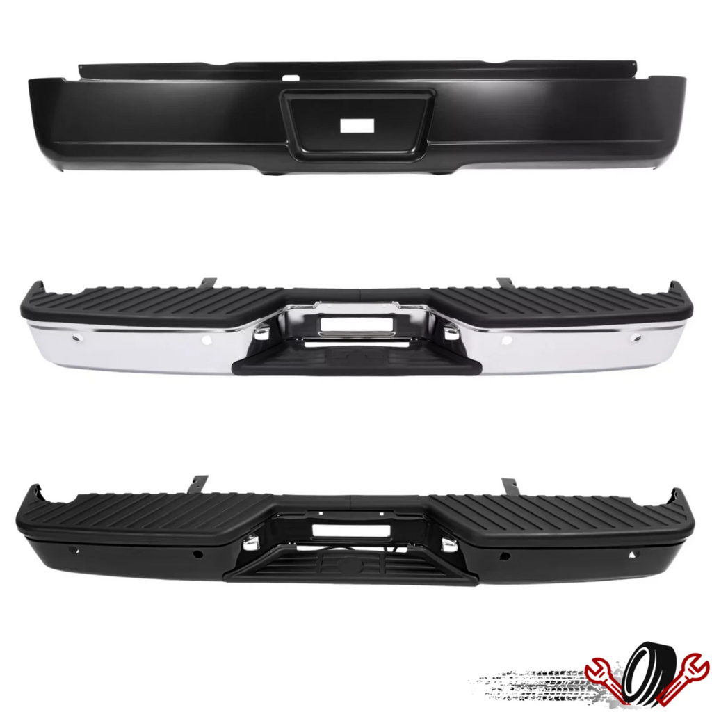 Chrome Rear Step Bumper for Nissan Titan (2004–2015)