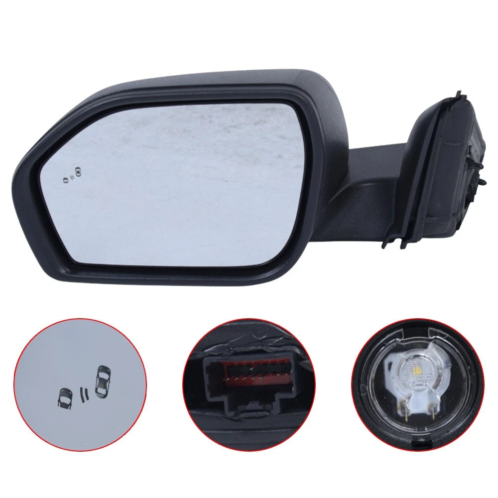Left Side Mirror for Ford Explorer (2020–2024) Power, Heated, BSD, 8 Pins