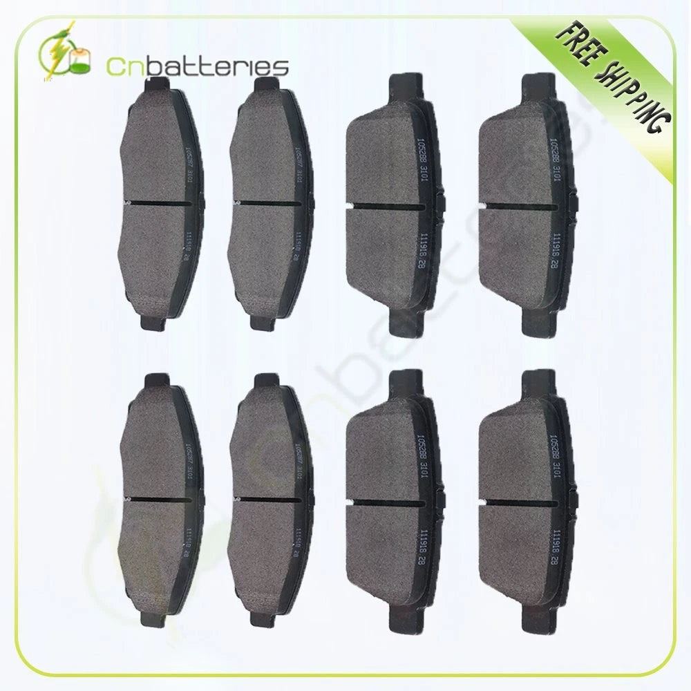Front & Rear Low Dust Brake Pads for Honda Ridgeline (2006–2011)