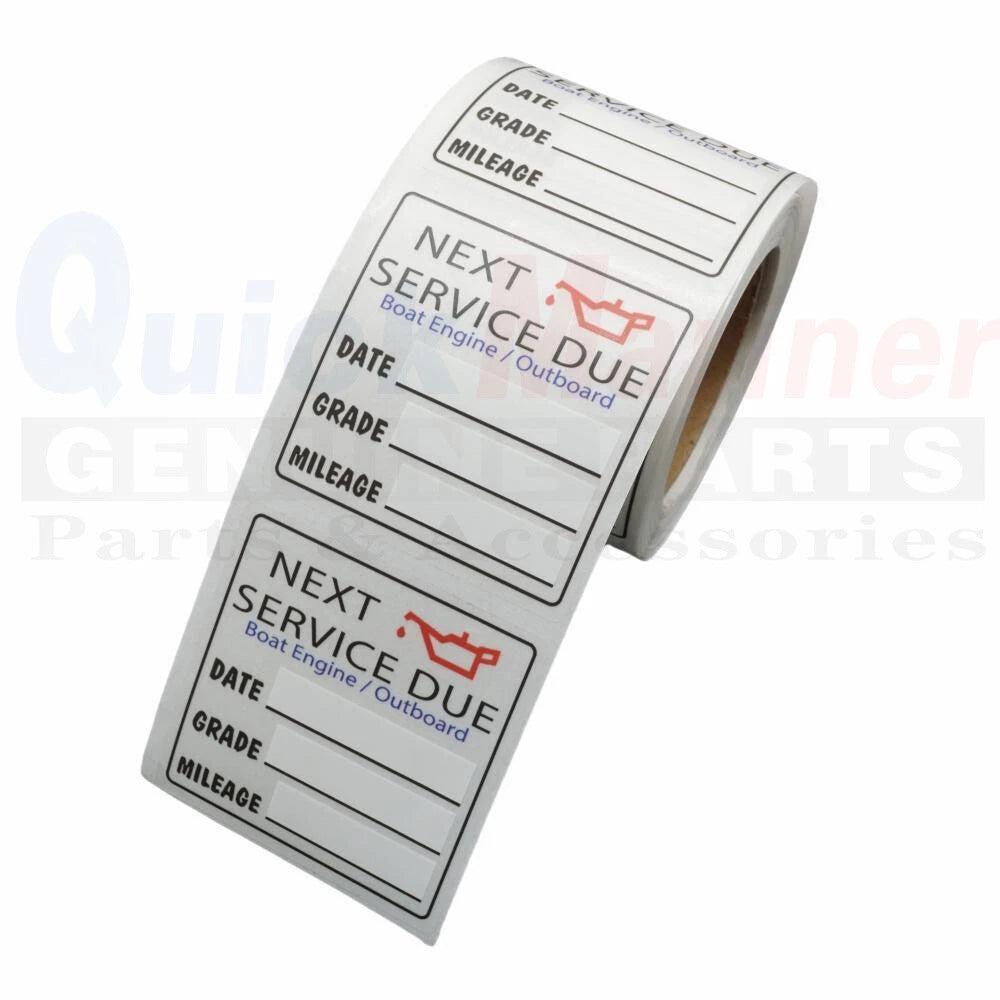 220 Pcs Oil Change Stickers 2”x 2” Service Due Labels