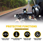 Dual USB Motorcycle Charger for Motorbike (Universal Fit)