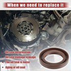 2 x Crankshaft Seal for Lexus IS 300 (2002-2005)