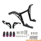 Black Front & Rear Crash Bar w/Frame Sliders for Harley Softail FXST