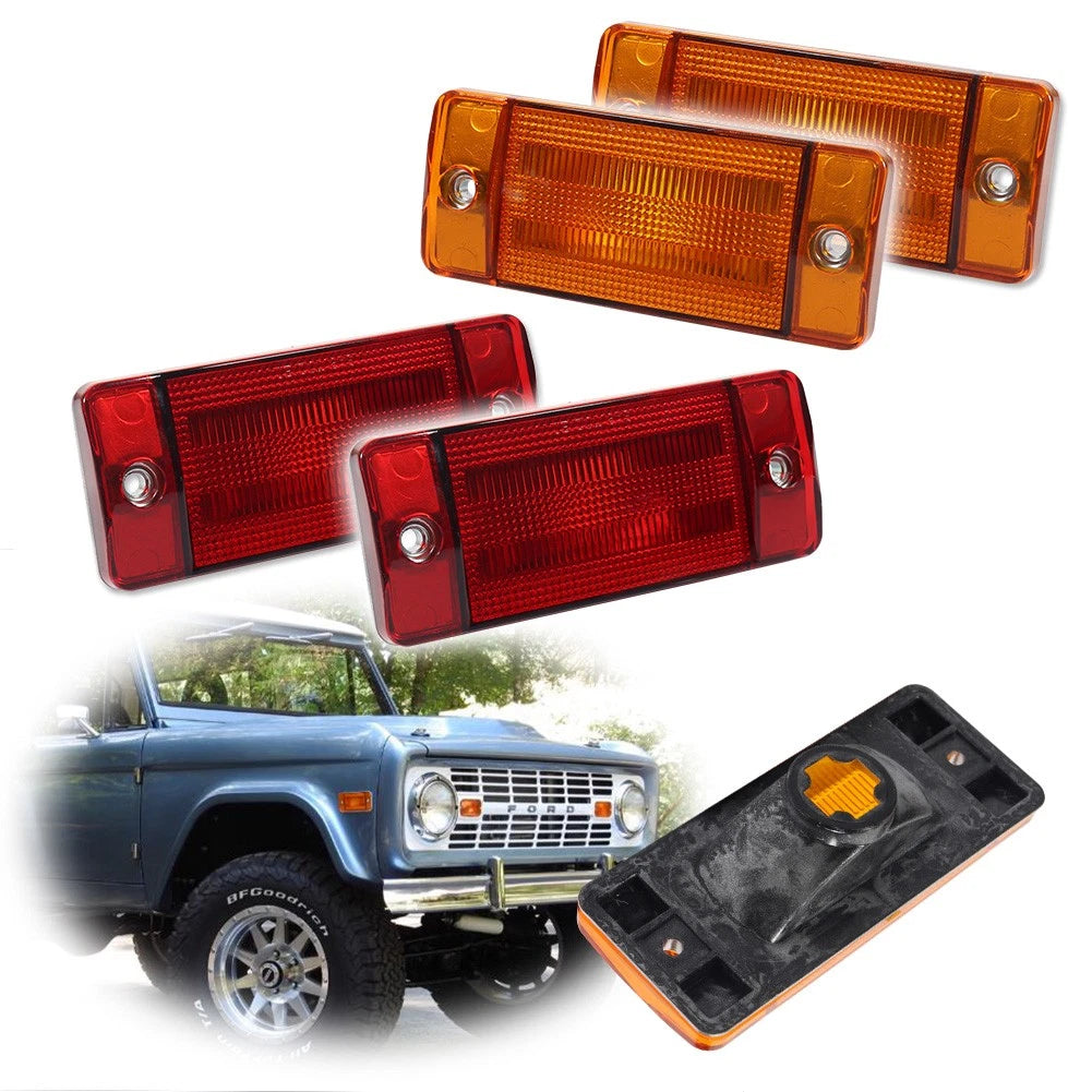 Side Marker for Ford F-100 F-250 F-350 (1970–1972) Front & Rear