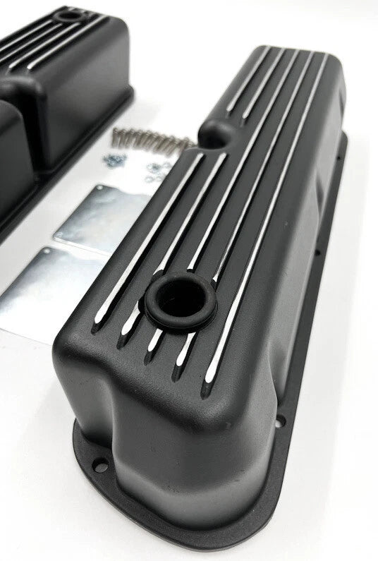 Tall Finned Aluminum Valve Covers Replacement for Ford 289 SBF (1962–1985)