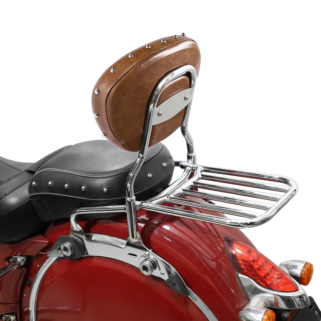 12" Backrest Sissy Bar Rack & Spools for Indian Chieftain (2016–2022)