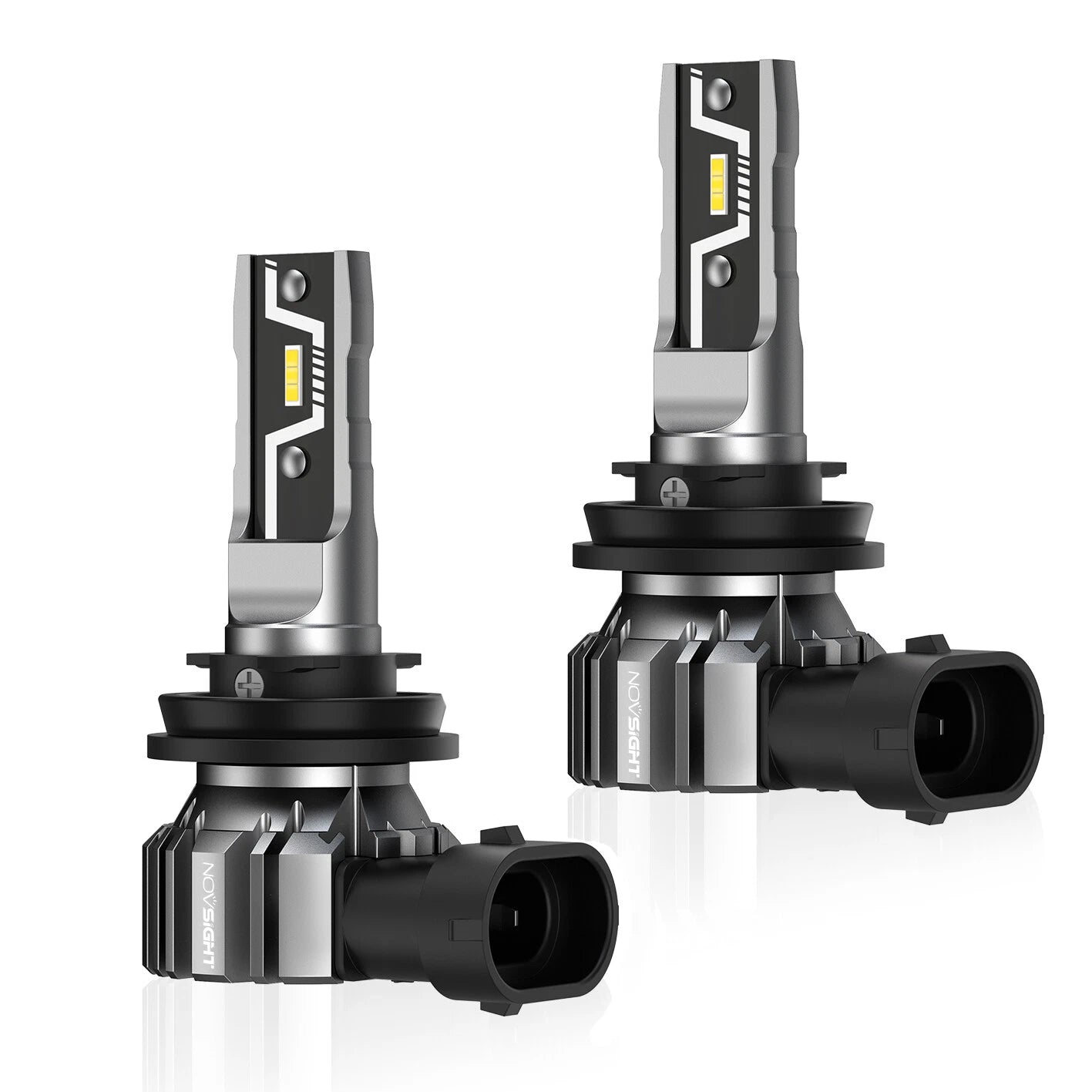 2X H11 H9 H8 LED Headlight Bulbs 10000LM 6500K for NOVSIGHT
