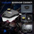 Coolant Reservoir Tank with Cap & Sensor for Jaguar XJ (2010–2019) C2D36671
