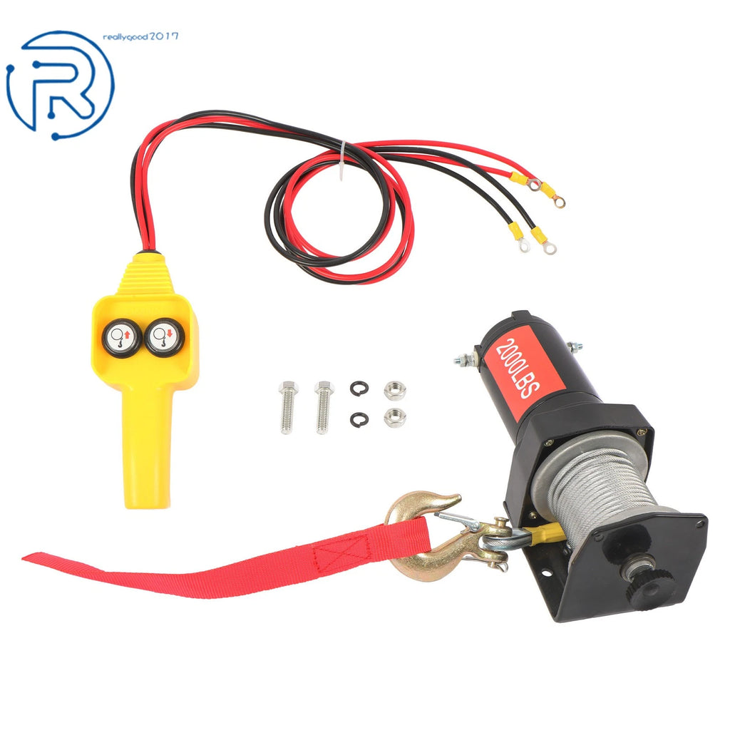 2000lb Electric Winch for ATV/UTV (12V)