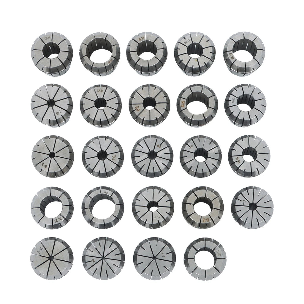 24PC Collet Set for Milling Machines (ER40)
